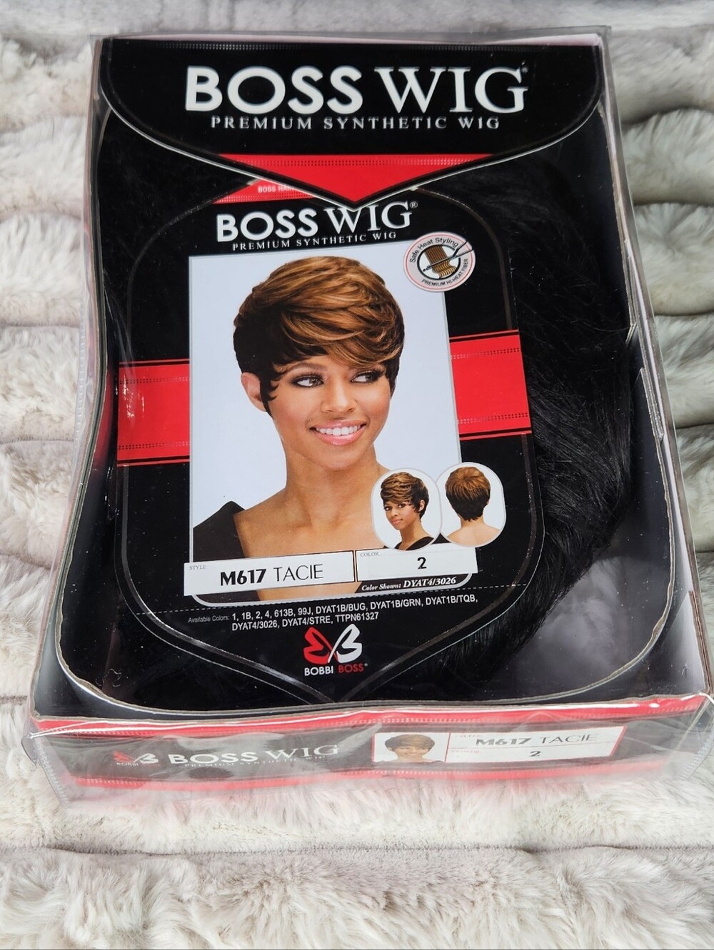 NWT Bobbi Boss M617 Tacie Pixie Wig Color 2 Natural Dark Brown